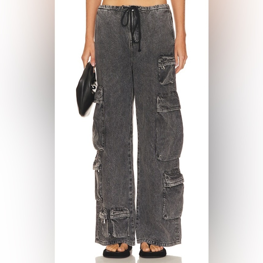 GRLFRND x Lindsi Lane Romee Drawcord Cargo Pant in Sedgwick Size XS Grunge
